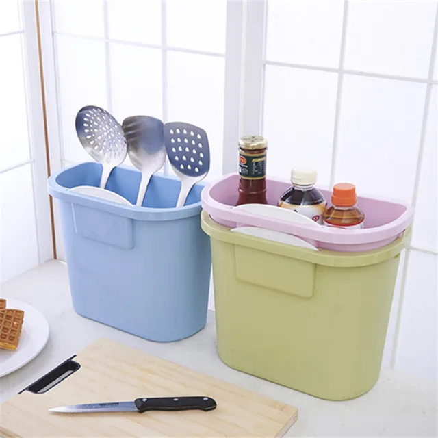 Special Price  Kitchen Cabinet Storage Box Door Hanging Trash Storage Box Kitchen Tableware Debris Plastic Storage Organizer Kitchen Container