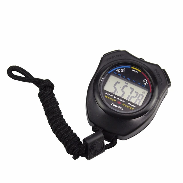 Superior Waterproof Digital LCD Stopwatch Chronograph Timer Counter Sports Alarm Superior Waterproof Digital LCD Stopwatch Chronograph Timer Counter Sports Alarm