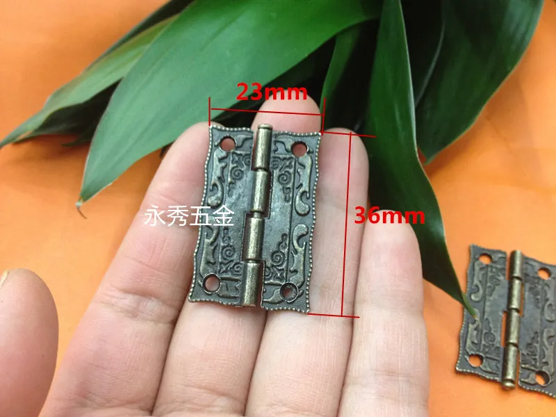 36*23mm alloy hinge antique wooden stamp hinge MM Box Hinge Wooden Gift