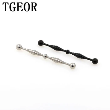 

scaffold barbells 20pcs surgical Stainless Steel 14G severial Cylinders industrial barbell piercing free shipping