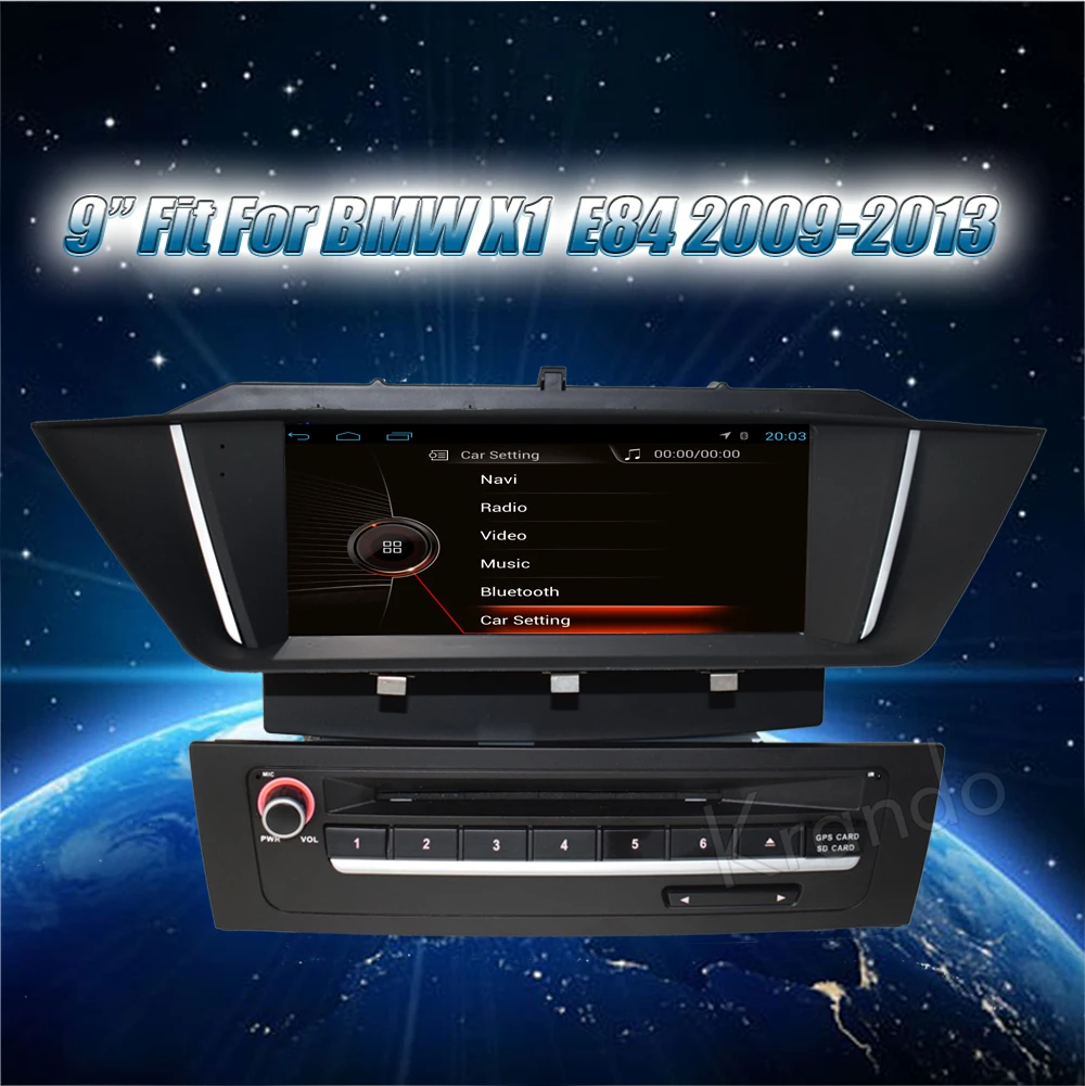 Krando Android 8,1 автомобильный Радио gps dvd-плеер для bmw x1 e84 2009 2010 2011 2012 2013 навигационная мультимедийная система wifi 3g DAB