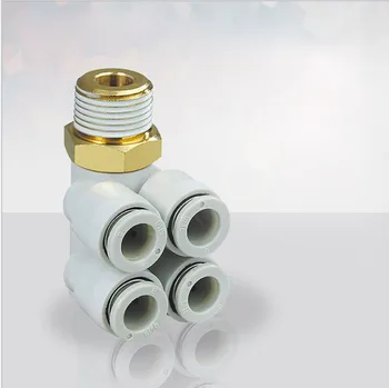 

tube size 12mm-1/2 PT thread type One-touch Fittings KQ2ZD, Double Branch Universal Male Elbow
