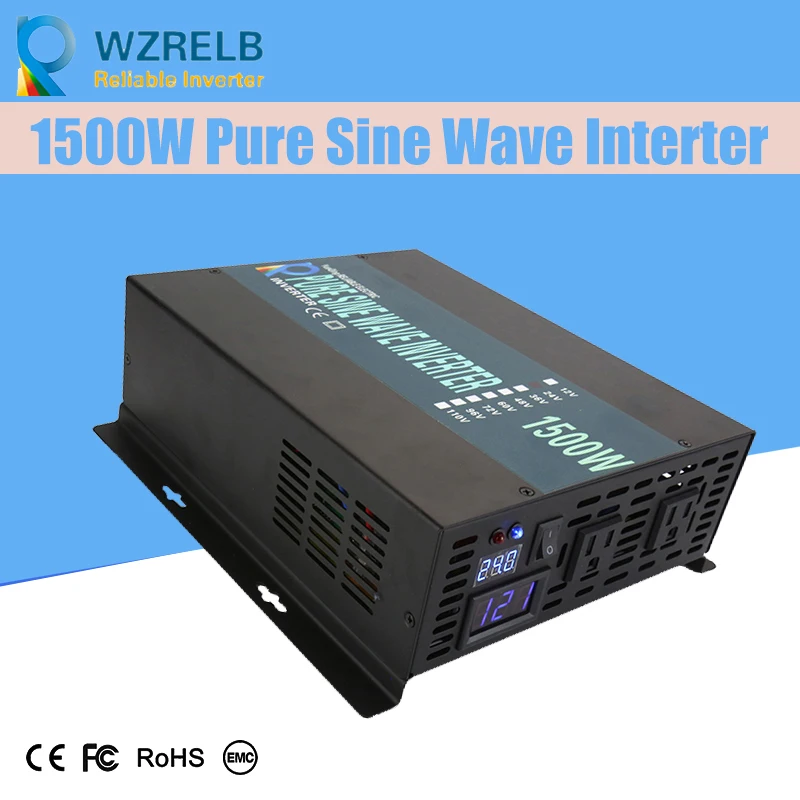 

Reliable Power Bank Inverter Pump/Car Converter 24V 230V 1500W Off Grid Pure Sine Wave Solar Inverter 12V/24V/48V