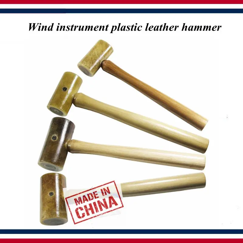 

Wind instrument repair tool - Saxophone flute and clarinet repair tool - wind instrument truing leather hammer