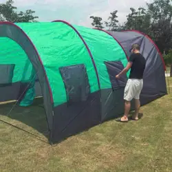 Новый Водонепроницаемый 8-10 человек Открытый Кемпинг палатка двойной Слои атмосферостойкие палатка для рыбалки охоты Приключения Семья
