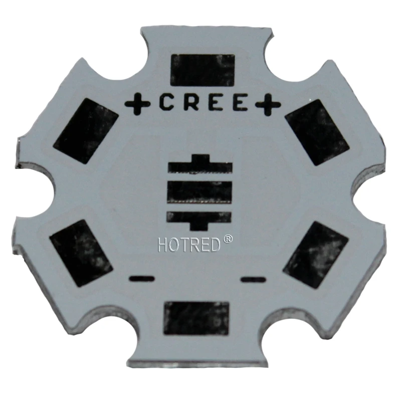Бесплатная доставка! 20 мм CREE XPE/XPG/XTE LED PCB/алюминиевая Базовая пластина/печатная