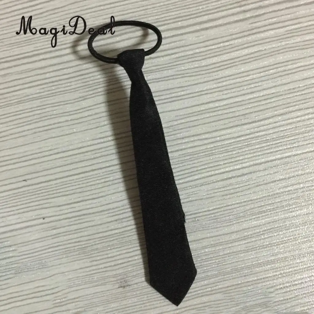 New Arrival 1/6 Scale Black Tie Student Girls Uniform Necktie for 12 Inch Action Figures Doll   Daily Wear Acc Kids Toy