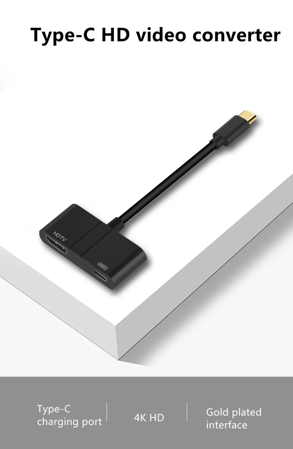 USB C до hdmi-кабель, адаптер 4 K 1080 P 60 Гц Тип C к HDMI ТВ HDTV видео преобразователь для Macbook для huawei Mate10 для Sumsang S8 S9