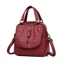 2019 Vintage Leather Backpacks Women Travel Shoulder Bag Sac A Dos School Bags For Girls Bagpack Woman Backpack Mochila Feminina 2019 Vintage Leather Backpacks Women Travel Shoulder Bag Sac A Dos School Bags For Girls Bagpack Woman Backpack Mochila Feminina