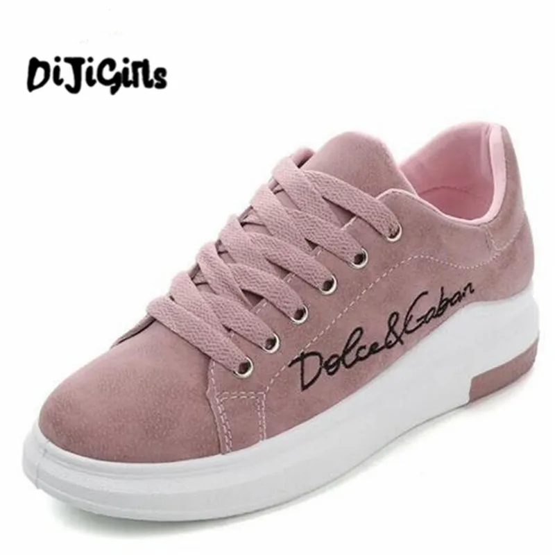 

2019 Spring New Designer Wedges Pink Platform Sneakers Women Vulcanize Shoes Tenis Feminino Casual Female Shoes Woman