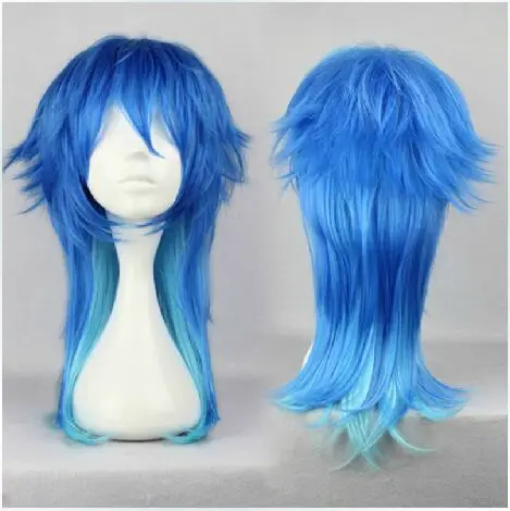 

Seragaki Aoba Hair-Dramatical Murder Cosplay Headwear Seragaki Aoba Cosplay Hair Blue Mens Dramatical Murder Cospaly Accessories