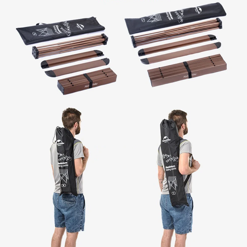  Naturehike Portable Camping Side Tables with Quality Aluminum Table Top Ultralight Folding Table in