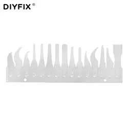 DIYFIX 15 шт. микросхема ремонт тонкие лезвия ножей Процессор Remover для iPhone процессоры NAND Flash материнская плата ремонт инструменты (без ручки)