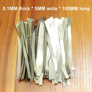 

100g/bag Welding nickel plate 18650 battery spot welding pure nickel plated steel 0.1MM thick *5MM wide