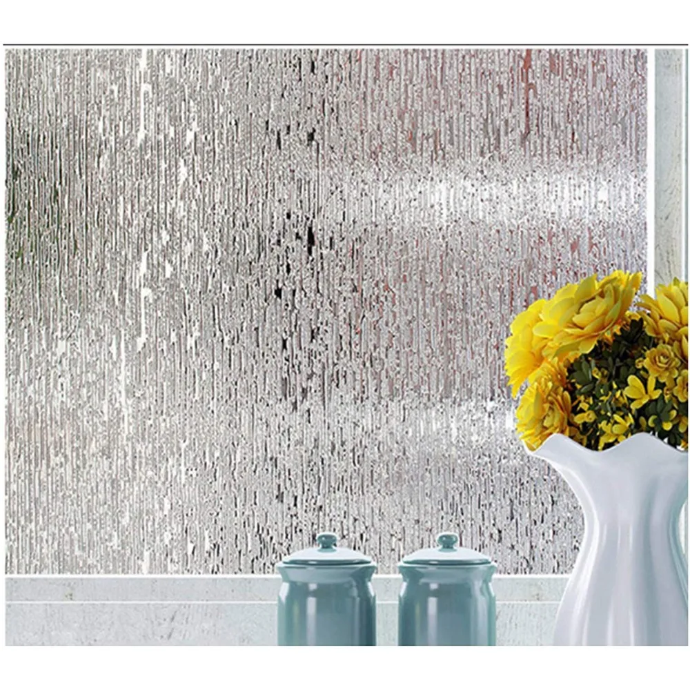 

Funlife 60/75/90x300cm Rain Glass Window Film Static Cling Opaque Glass Sticker Vinyl Home Decoration Glass Window Sticker