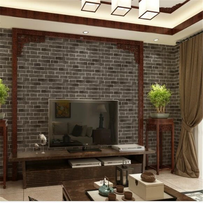 Avoir Images Beibehang Haut De Gamme 3d Antique Motif Brique Personnalise Retro dernière salutations