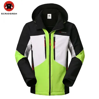 

Outdoor Winter Sports Soft shell Jacket Men Cycling Fishing Ski Jacket Waterproof Windproof Thermal Fleece Male Hiking Jacket