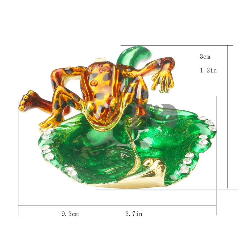 H& D 1," металлическая лягушка в листьях, свадебное кольцо, коробка для безделушек с кристаллом, держатель для сережек, коробка для хранения ювелирных изделий, подарки для женщин