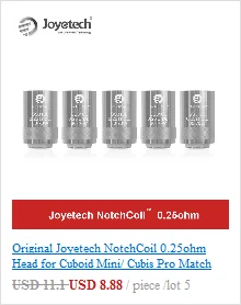 Joyetech Unimax 22 Unimax 25 аккумулятор встроенный 2200/3000 мАч аккумулятор для электронной сигареты 510 резьба