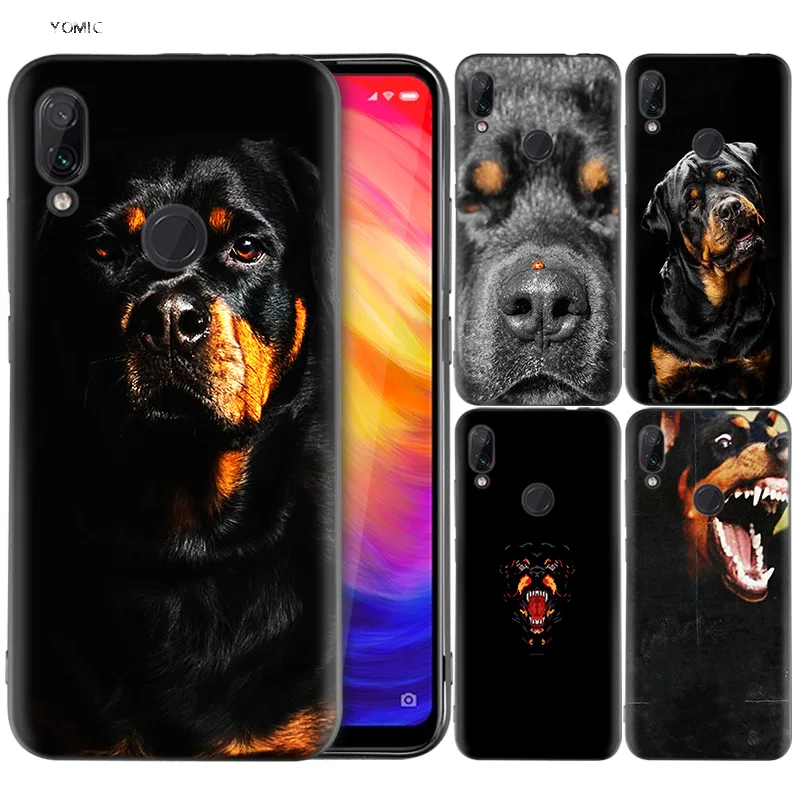 

Silicone Coque Case for Xiaomi Redmi Note 7 6 5 Pro Mi A1 A2 8 Lite 9 GO Poco F1 S2 4 4X Plus Rottweiler Dog