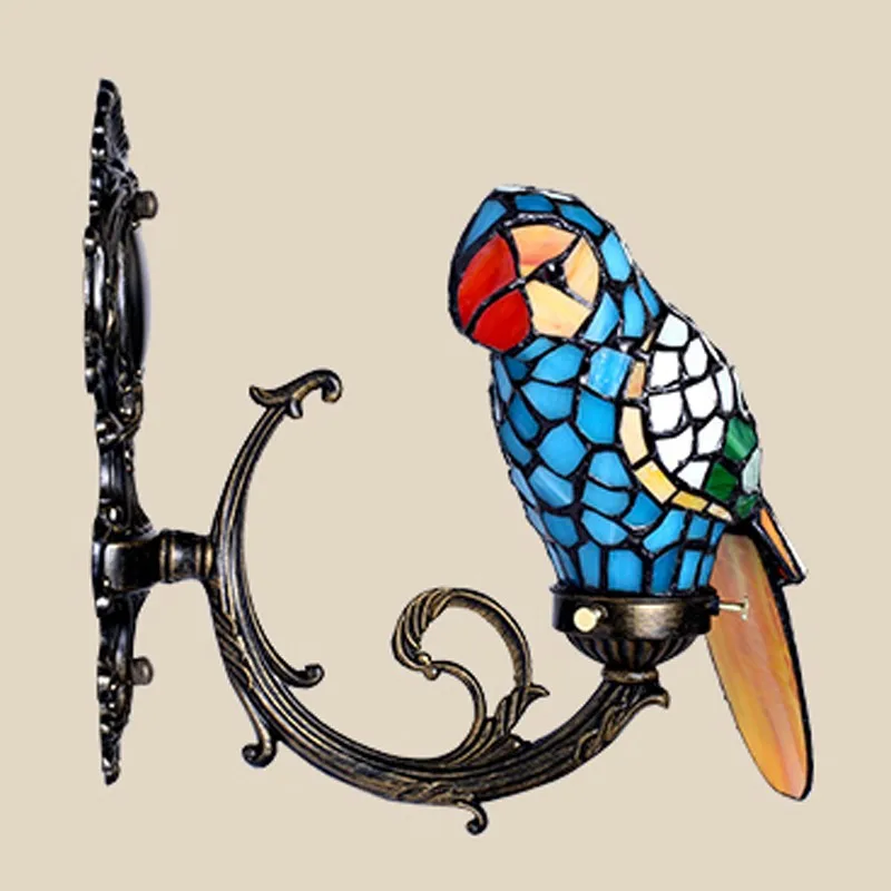 YW2801-blue tiffany accent lamp