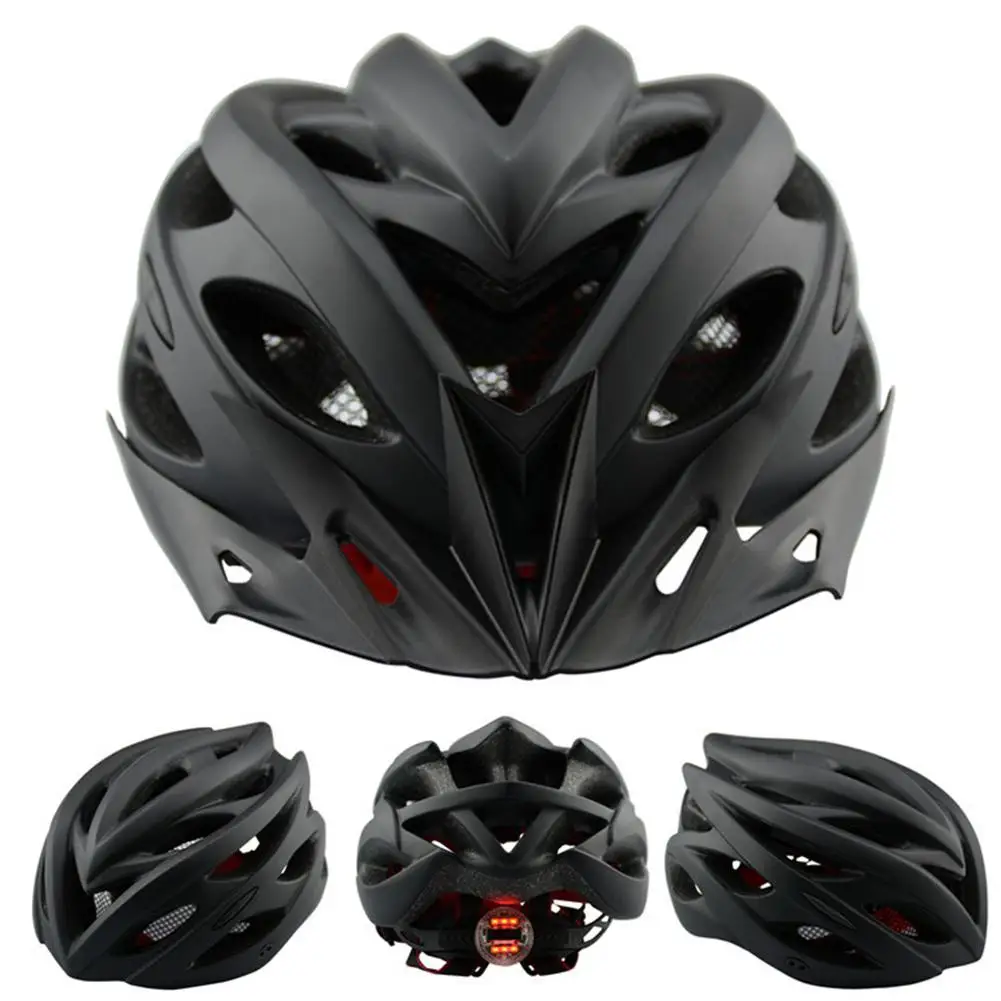 Матовый велосипедный шлем со светлой дорогой велосипед защитная шляпа Крышка горный велосипед MTB светодиодный легкий шлем аксессуары для велоспорта