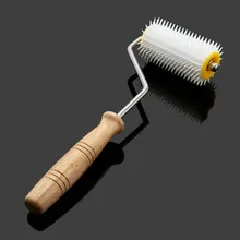 Высокая укупорка игольчатый ролик деревянная ручка пчелиный мед расческа извлечение инструмент оборудование для пчеловодства UEJ