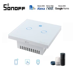 Sonoff T1 EU Smart Wifi Wall Light Switch 1-3 Gang Touch/WiF/433/RF/APP Remote Smart Home Controller Work with Alexa/google home Sonoff T1 EU Smart Wifi Wall Light Switch 1-3 Gang Touch/WiF/433/RF/APP Remote Smart Home Controller Work with Alexa/google home