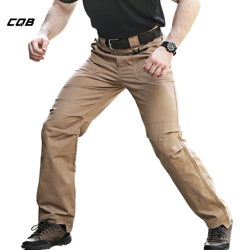 Pantalones deportivos tácticos para acampar al aire libre CQB multibolsillos para montar senderismo pantalones de algodón transpirable Pantalones deportivos tácticos para acampar al aire libre CQB multibolsillos para montar senderismo pantalones de algodón transpirable