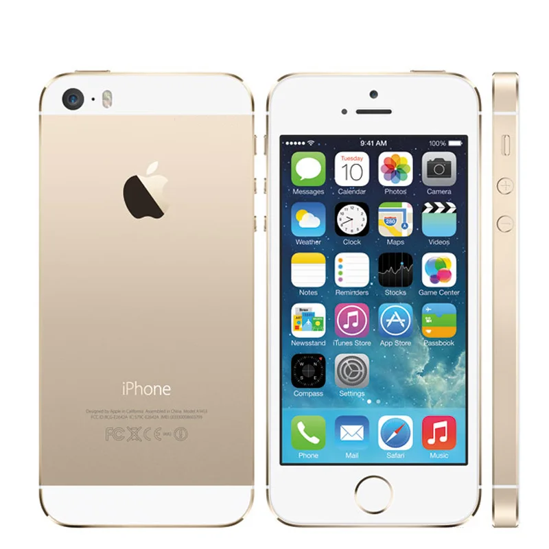 Цена Оригинальный разблокированный Apple iphone 5s 16 Гб 32 Гб ПЗУ IOS iphone 5s белый черный Золотой font b gps b font GPRS A7 ips LTE сотовый телефон iphone 5s
