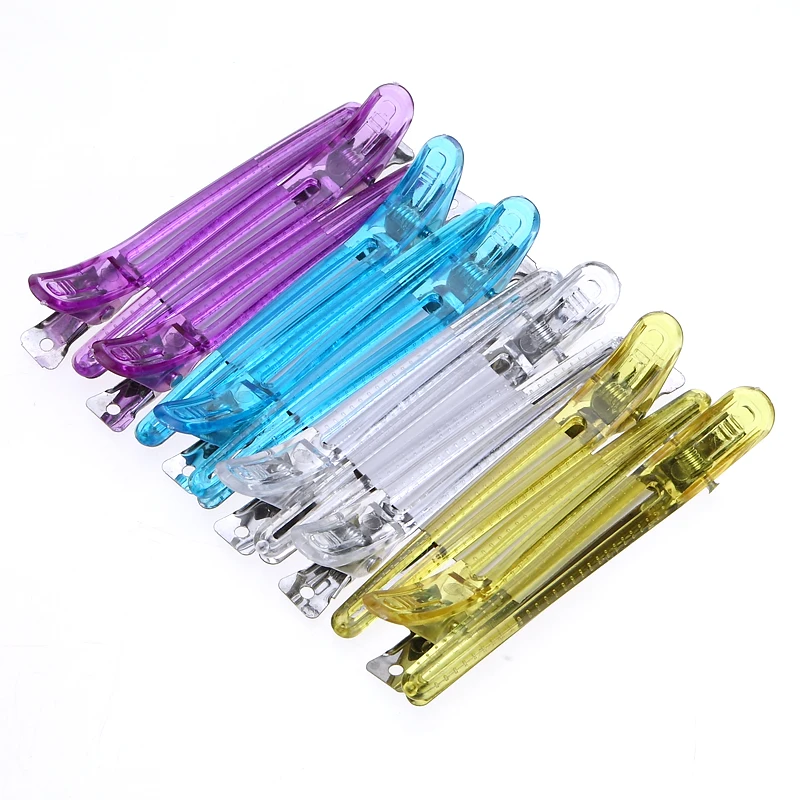 12pcs/pack 4 colors Hair Section Grip Clip Clips Pro Hair Salon