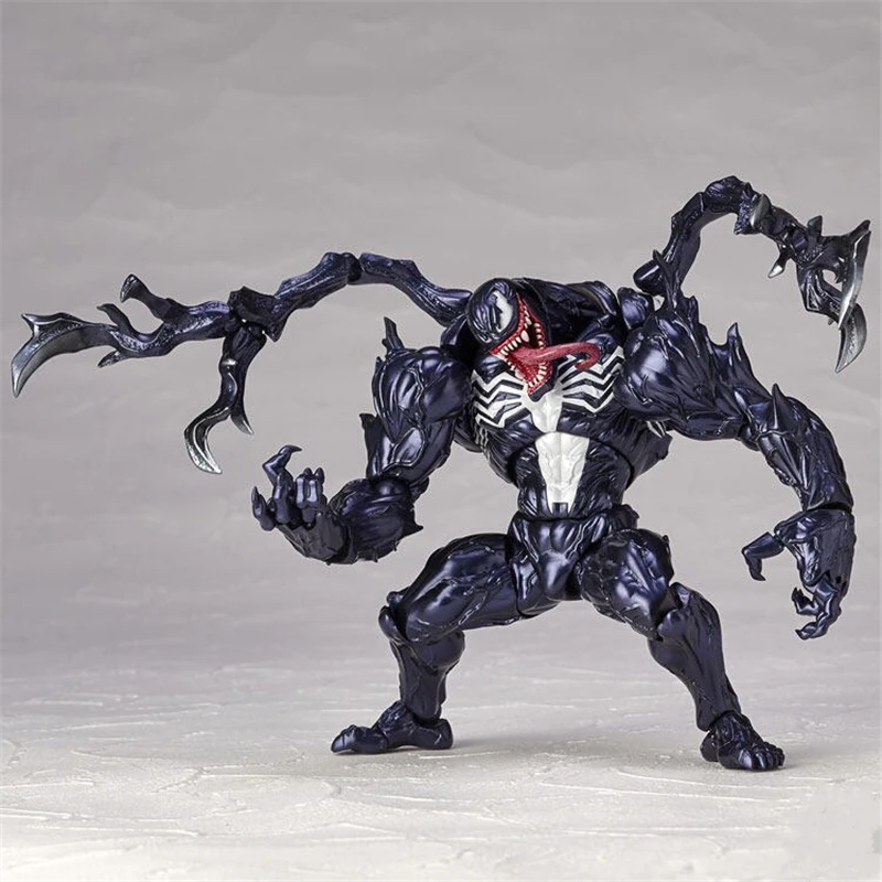 

Revoltech Series NO.002 Spiderman NO.003 Venom PVC Action Figures Collectible Model Kids Toys Doll 17cm