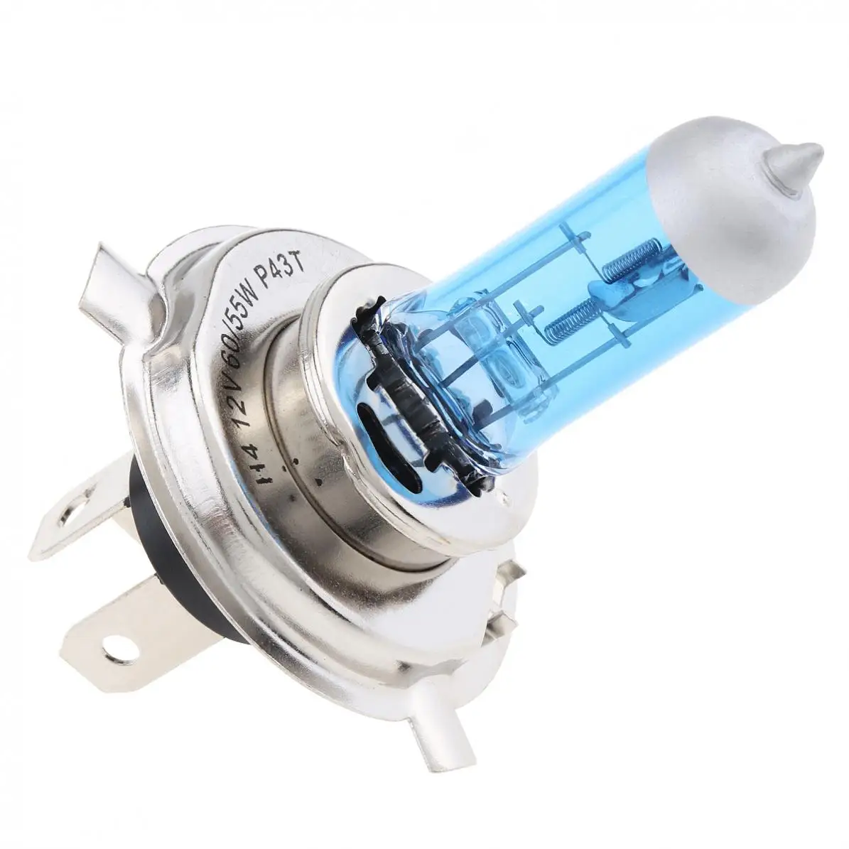 2pcs 12V H4 60/55W 6000K White Light Super Bright Car Xenon Halogen Lamp Auto Front Headlight Fog Bulb