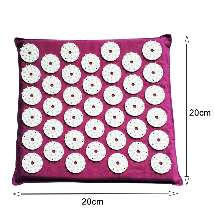 Square Massage Cushion Acupressure Mat Relieve Stress Pain Acupuncture Spike Yoga Mat Muscle Tension Hip Back Body Massager Square Massage Cushion Acupressure Mat Relieve Stress Pain Acupuncture Spike Yoga Mat Muscle Tension Hip Back Body Massager