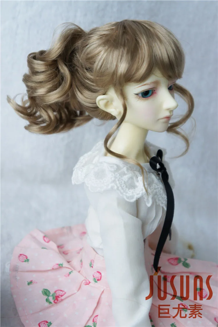 JD261 1/4 MSD синтетический, мохеровый, для куклы парики Updo стиль BJD волосы 7-8 дюймов BJD парики