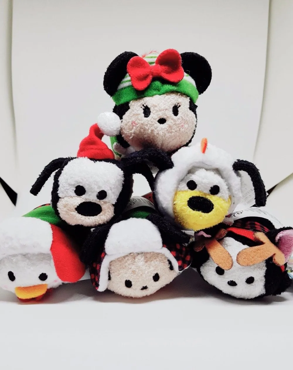 Tsum мини плюшевая игрушка Рождество Микки МИНН Дейзи Дональд Фигаро Кот Гоо