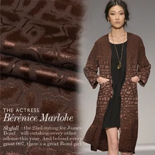 Костюм на заказ костюмная ткань Hanfu классическая красота кофейного цвета Высококачественная жаккардовая модная ткань