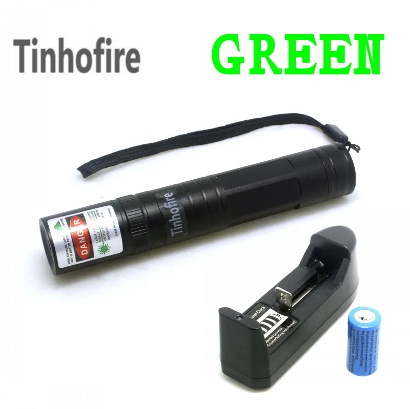 Tinhofire الليزر 850 مصباح 5 mw قلم ليزر 532 نانومتر الأخضر القلم 5000 متر مصباح يدوي ليزر أخضر + 16340 بطارية + شاحن