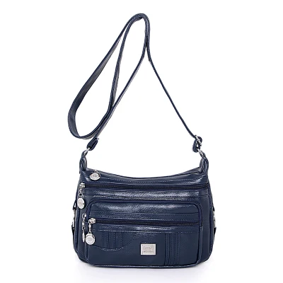 Роскошные сумки, женские сумки,, известный дизайнер, сумки высокого качества, женские сумки через плечо, сумки для мам, тоут, Bolsas Femininas - Цвет: 2 blue handbag