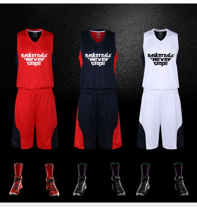 18 цветов новейший мужской баскетбольный набор джерси с шортами на заказ деревяный гребень для волос баскетбольный мужской костюм Maillot De Basket-ball HommeM~ 5XL