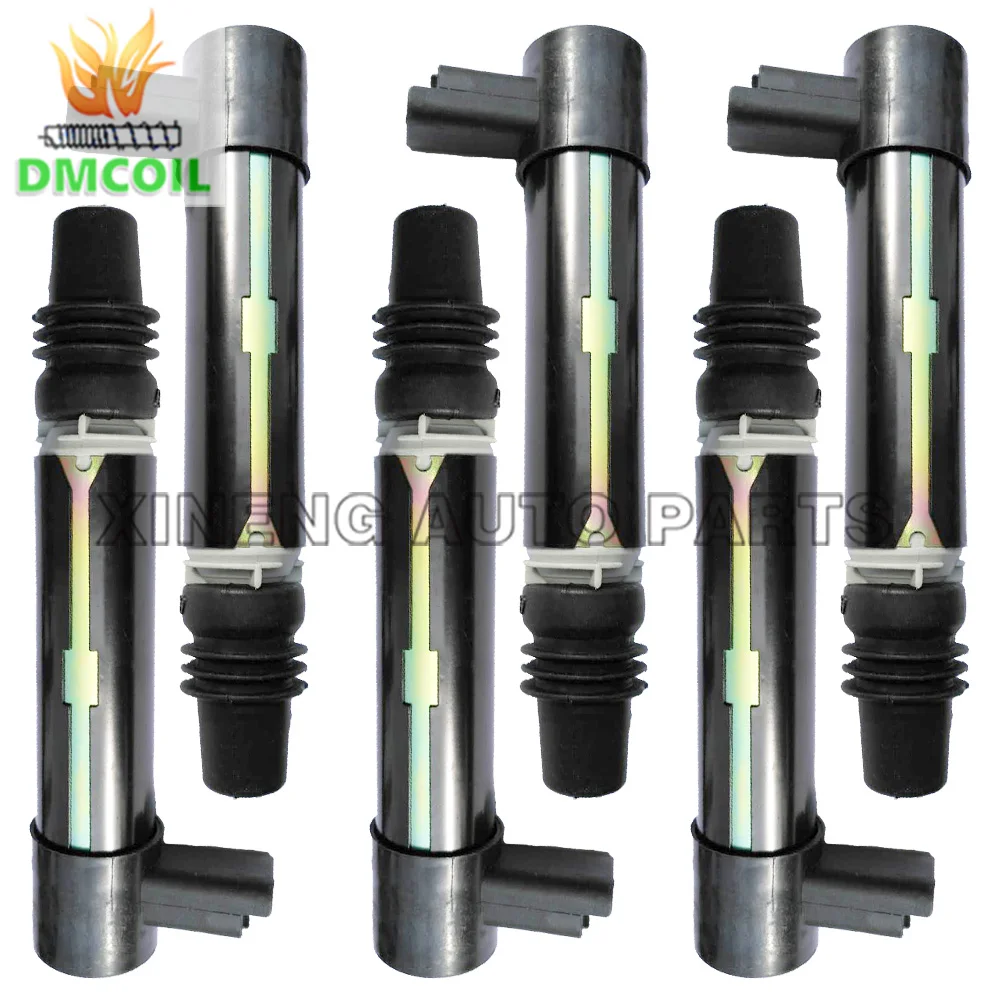 

6 PCS IGNITION COIL FOR RENAULT CLIO II ESPACE III LAGUNA II SYMBOL I CITROEN C5 FIAT PEUGEOT 3.0L V6 (1997-) 597077 21598394-3