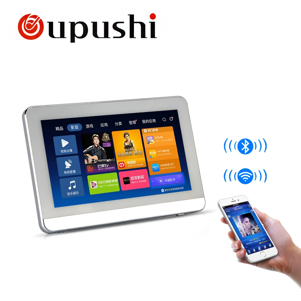 7 дюймовый сенсорный экран OUPUSHI A7 усилитель мощности настенный с Wifi /