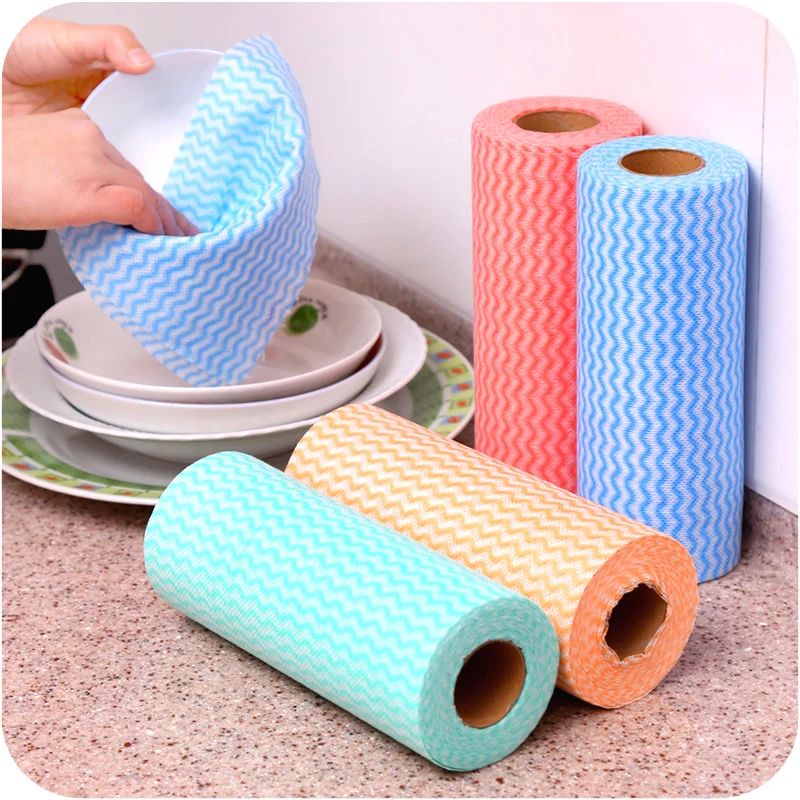 21 Cleaning wash dish Towel Non-woven Fabric wiping rag Kitchen Cloth 