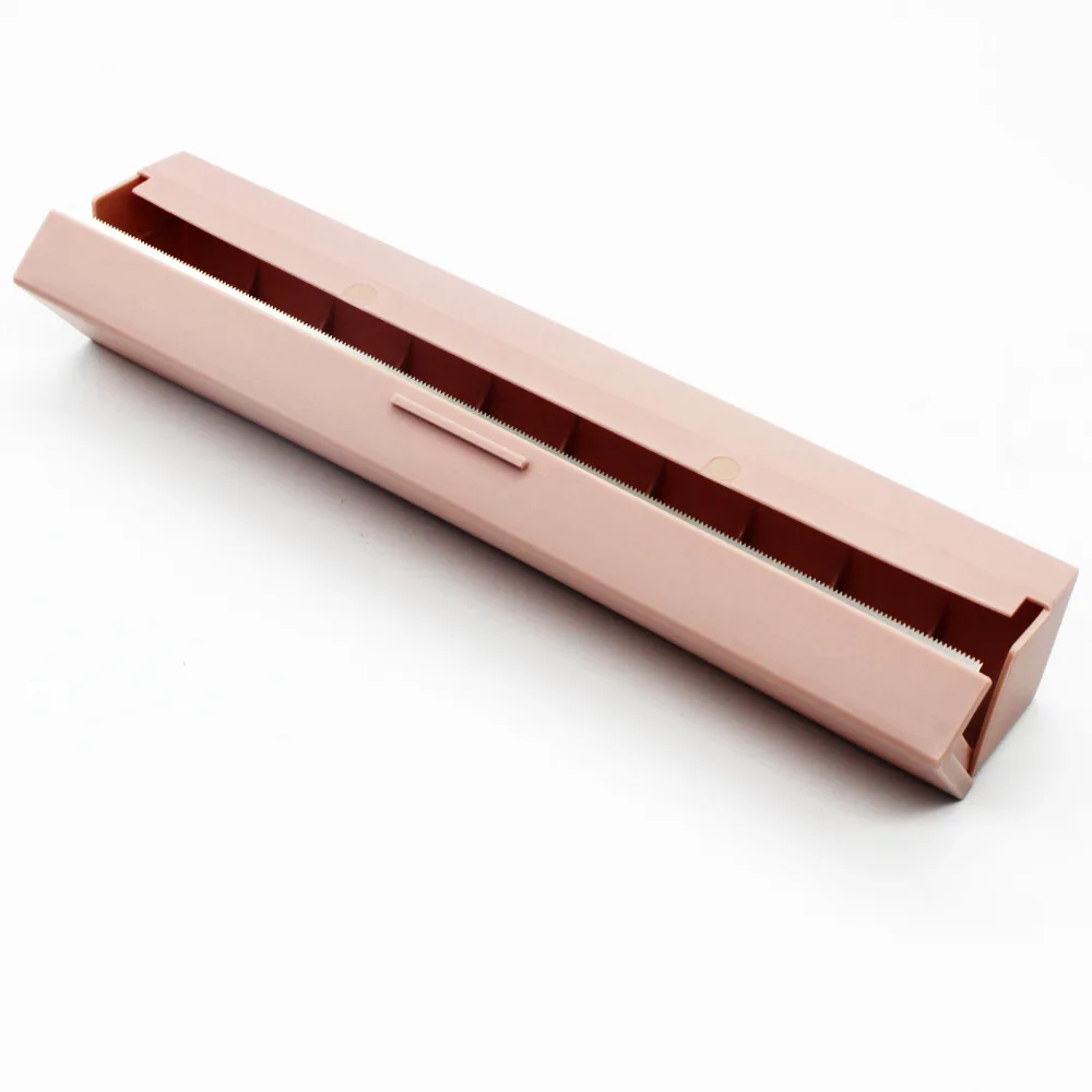 

2019 Cutter Wrap Plastic PP Storage Holder with Detachable Blade kitchen Accessories Cling Film Cutter With Foil Film Cutter