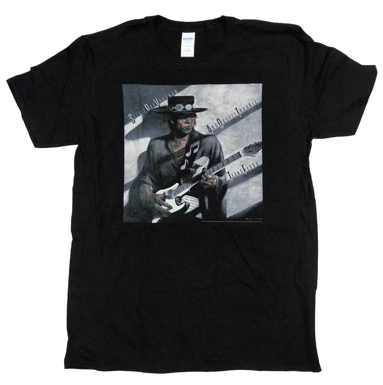 Футболка Stevie Ray Vaughan-Texas Flood 100% Официальный импорт из США | Мужская одежда