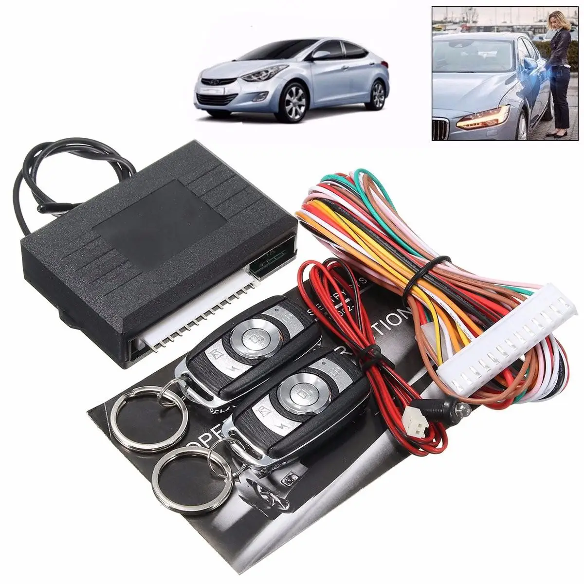 imágenes para Kit de Sistemas de Alarma de Coche Universal Auto Remoto Cerradura de La Puerta De Bloqueo Del Vehículo Sistema de Entrada Sin Llave Con Los Reguladores Alejados imágenes para Kit de Sistemas de Alarma de Coche Universal Auto Remoto Cerradura de La Puerta De Bloqueo Del Vehículo Sistema de Entrada Sin Llave Con Los Reguladores Alejados