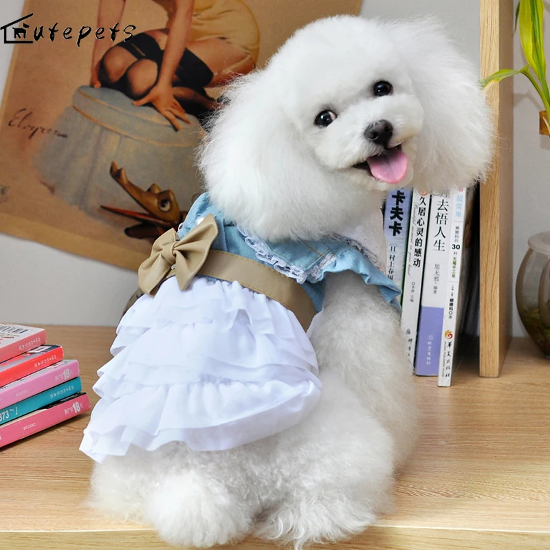 Princess Dog Dress Pet Clothing for Female Dachshund, Poodle