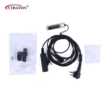 Two Way Radio Headset 2 PIN Covert Acoustic Tube Earpiece MIC for Motorola Radio GP88 300