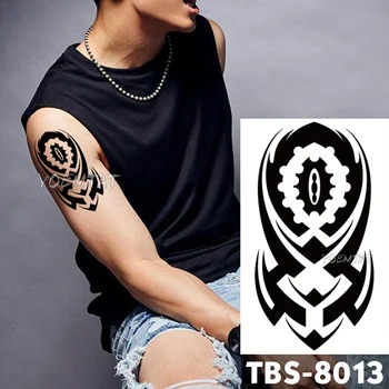 

12x19cm Waterproof Temporary Tattoos Sun Warrior Flash Tattoo Sticker Power Tribe Totem Tatoo DIY Arm Fake Tattoo Woman Men