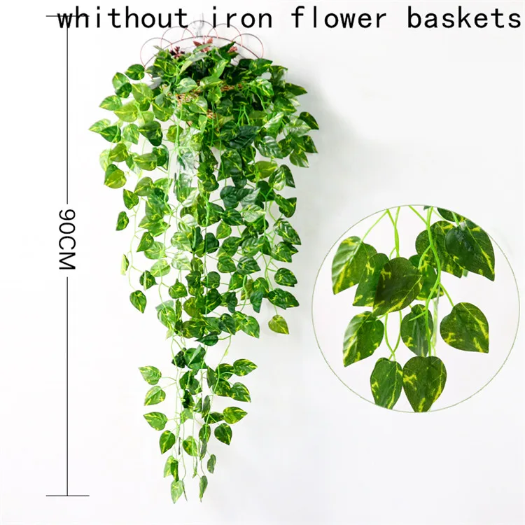CHENCHENG 90 см искусственное растение Плющ лоза настенные поддельные листья Зеленая Трава Сад домашний декор вечерние свадебные украшения - Цвет: 05
